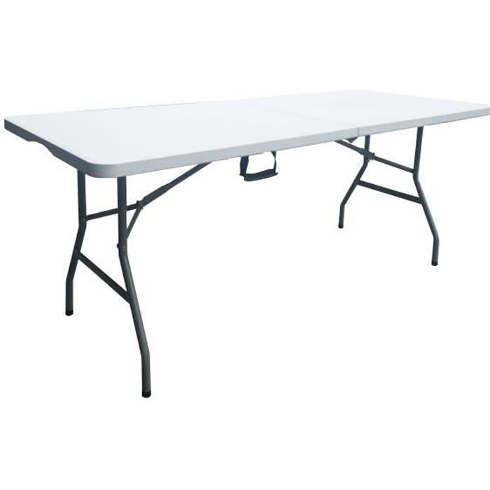Table pliante - 180 cm - 8 personnes - plastique au meilleur prix