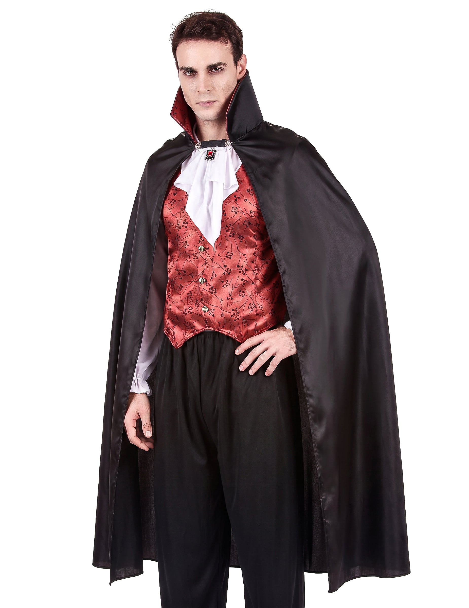 Jadeo Böses Rotkäppchen Kostüm – Dunkelrotes Kleid & Umhang Mit Kapuze – Halloween & Verkleidung – Sexy & Gruselig – Für Erwachsene