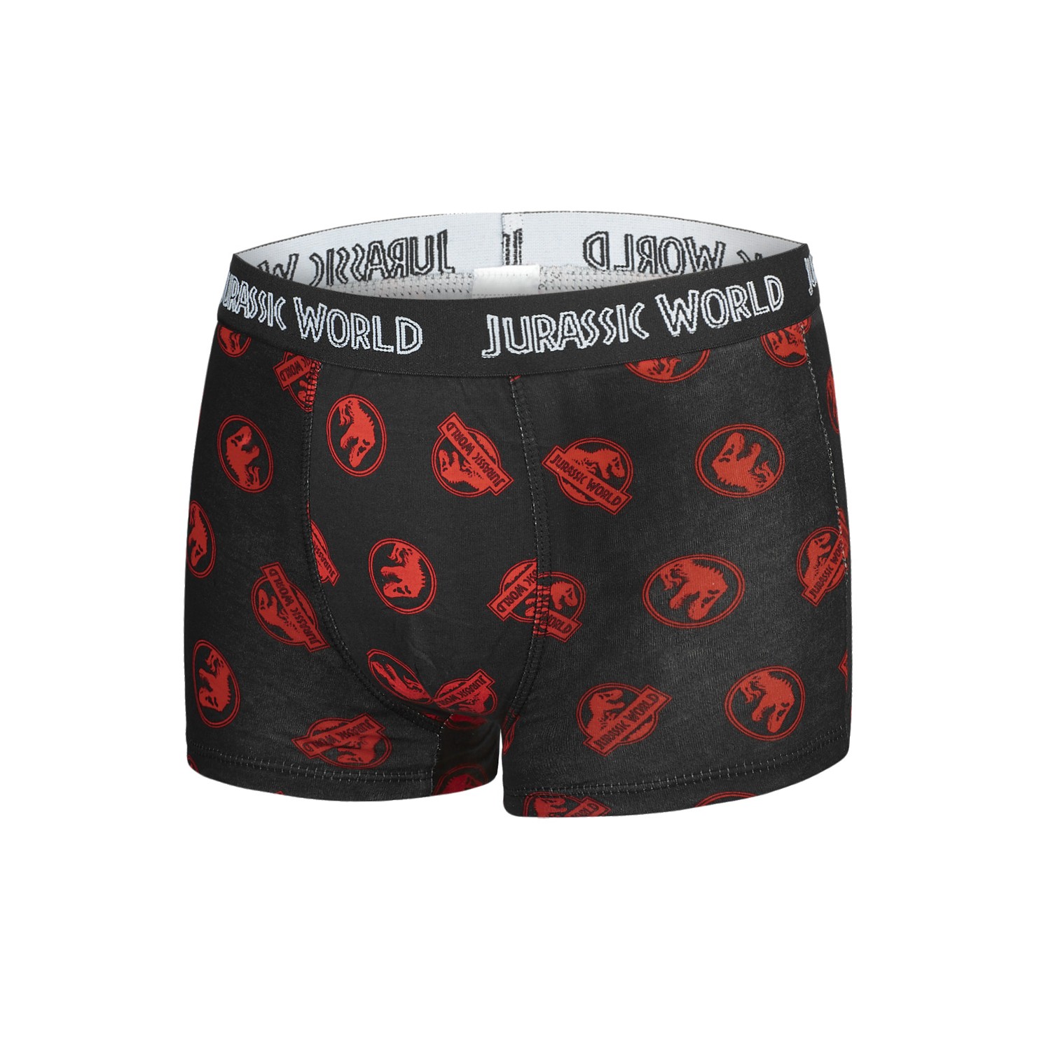 FREEGUN Boxer Enfant Jurassic World, Caleçon Garçon Originale, Ultra-Doux et Respirant (Lot de 4), Bleu/Beige/Rouge/Noir/Jaune, 12-14 ans