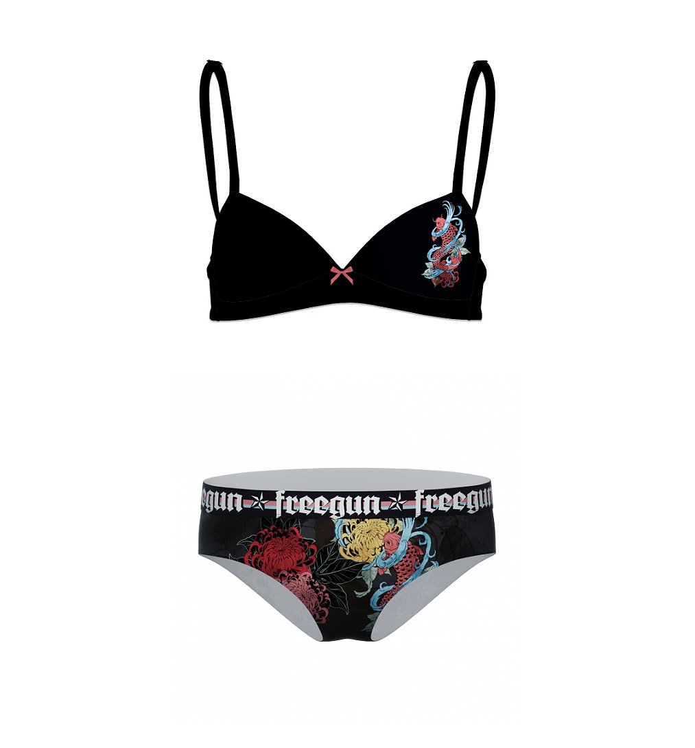 FREEGUN Brassière Coton Fille Cœur - Confort Et Style Pour Sportives