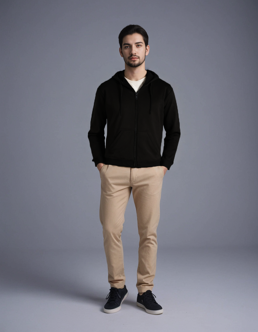 Sweat à Capuche Tissaia Gris Homme - Taille L - 100% Coton Et Polyester - Neuf Avec Étiquettes