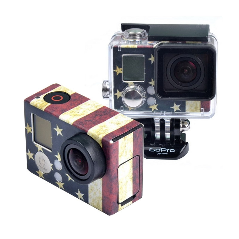 Sticker pour GoPro Hero 3+ / 3 Autocollant de cas de modèle de drapeau ...