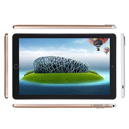 Tablette Tactile Pas Cher 10.1 pouces HD 4G Double Carte SIM Standard(3Go  RAM+32Go Rom, Dual Cameras , Quad core) avec Accessories,T