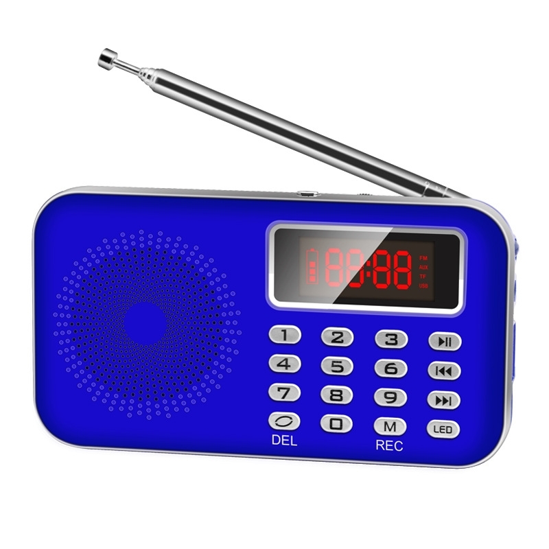 Radio FM portable avec enregistreur, petite radio portable rechargeable, mini  radio de poche avec lecteur de musique SD / TF / aux, petite radio pour  courir, voyager.