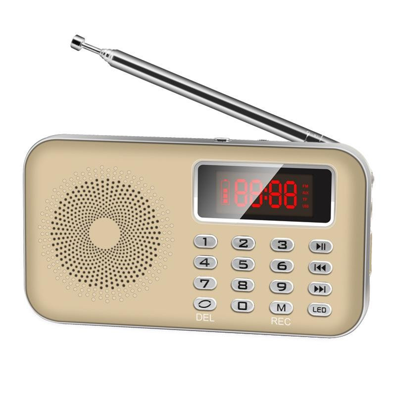 Radio FM portable avec enregistreur, petite radio portable rechargeable, mini  radio de poche avec lecteur de musique SD / TF / aux, petite radio pour  courir, voyager.