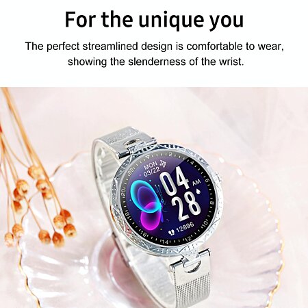 Montre connectée femme smartwatch suivi sommeil cardio pression artérielle  bleu yonis YONIS Y-11891-Bleu Pas Cher 
