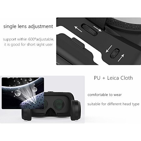 Casque Réalité Virtuelle VR 3D Son Hifi Compatibilité Smartphone 3,5 à 6''  YONIS au meilleur prix