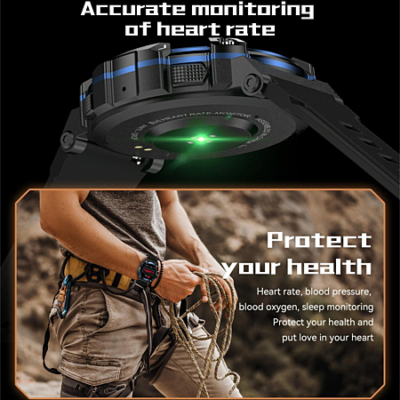 Montre Connectée Bluetooth Multifonction Sante et Sport Ecran TFT 1.39 Noir YONIS