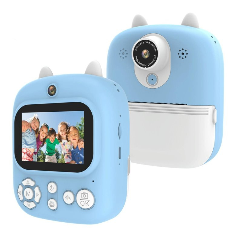 Appareil Photo Instantané Pour Enfants - Écran 2.4" HD, Vidéo 1080p, Jeux - Avec Carte SD 32 Go - Rose