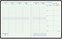 Lecas Classique - Agenda 1 semaine sur 2 pages - 16 x 24 cm - disponible  dans différentes couleurs Pas Cher