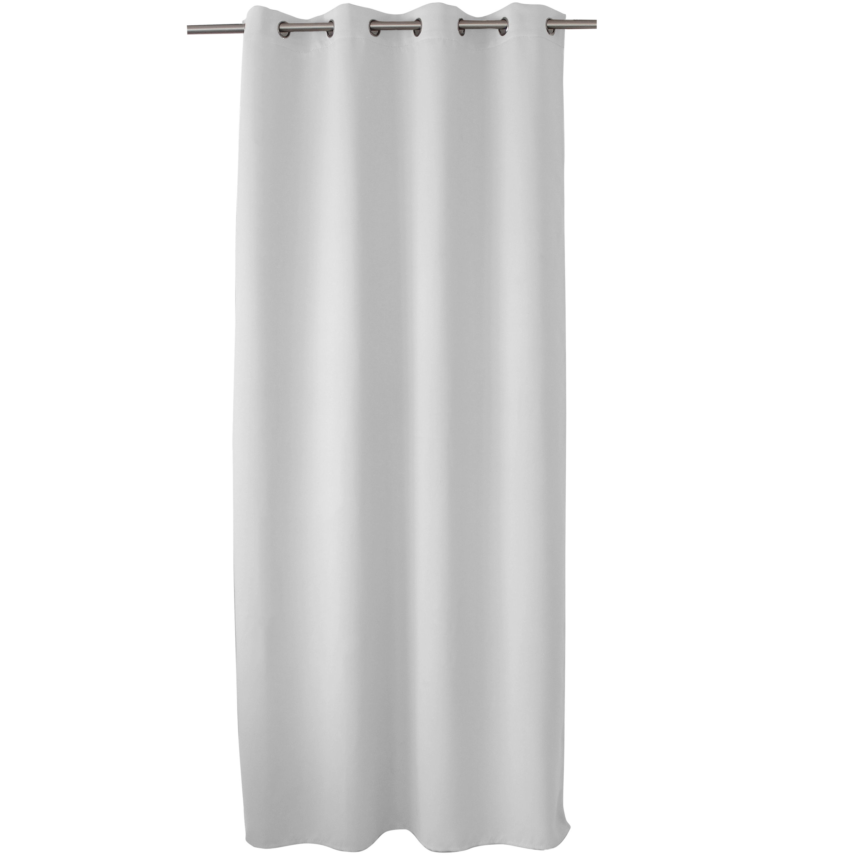 Lot De 2 Rideaux Occultants – 140x240 Cm – Gris – Polyester – Neufs