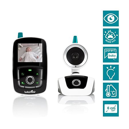 Babymoov Babyphone Video Yoo Care - Camera Orientable A 360o et Ecran 2.4