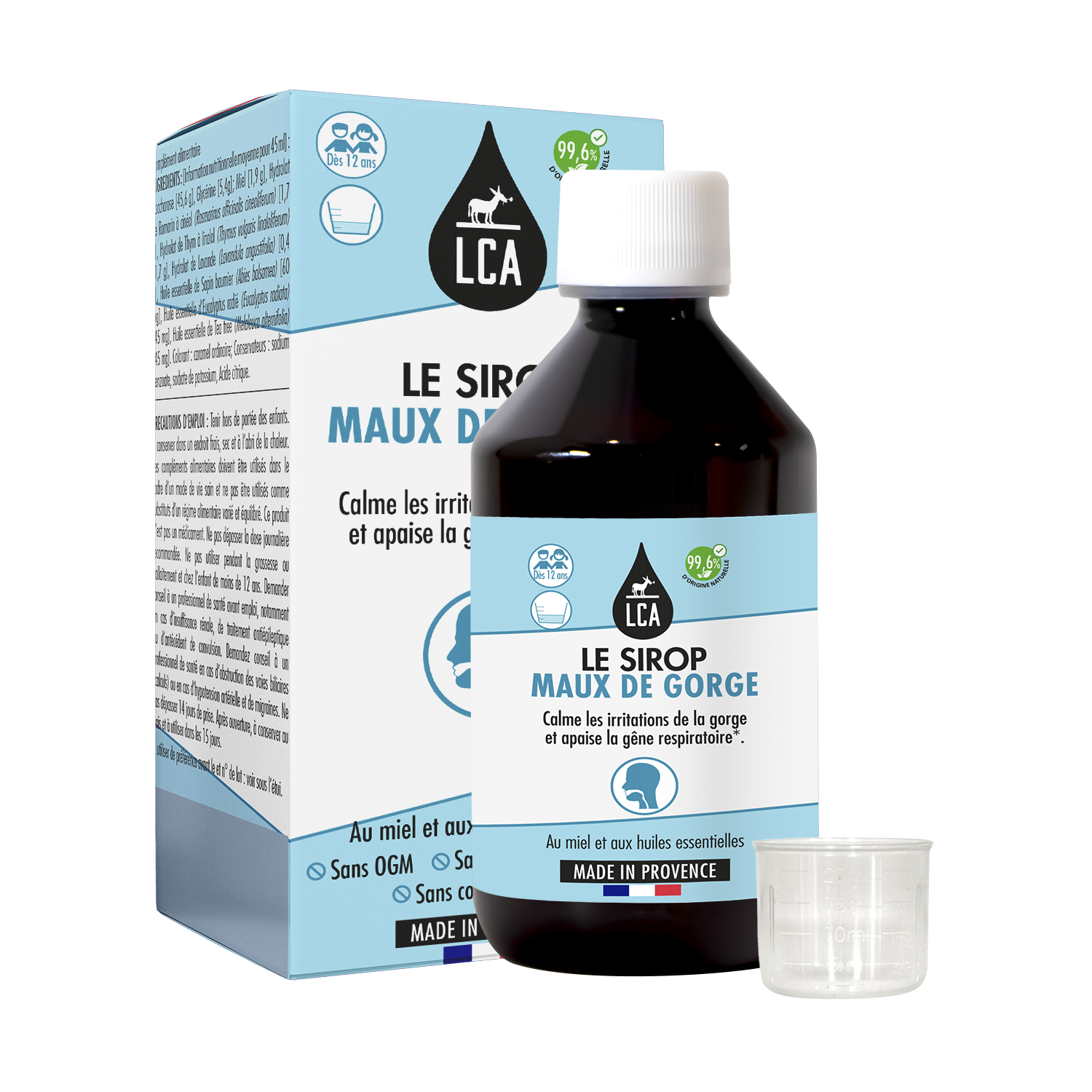 LCA Aroma Sirop Maux de Gorge - 250ml au meilleur prix