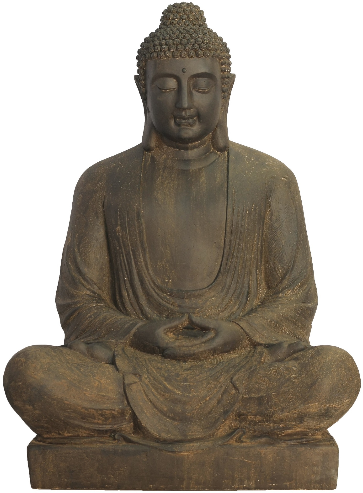 Statue Bouddha en fibre d'argile XXL