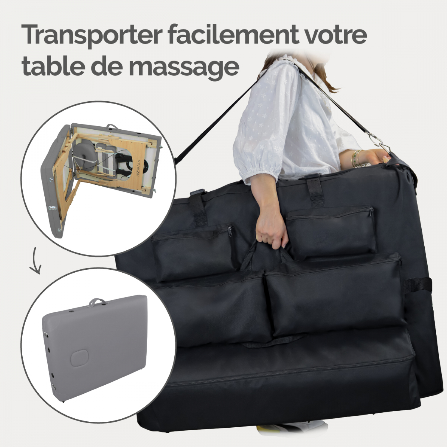 Sac De Transport Pour Tapis Chauffant - Tissu Oxford Imperméable, 47x15x15 Cm - Pour Camping Et Pique-nique