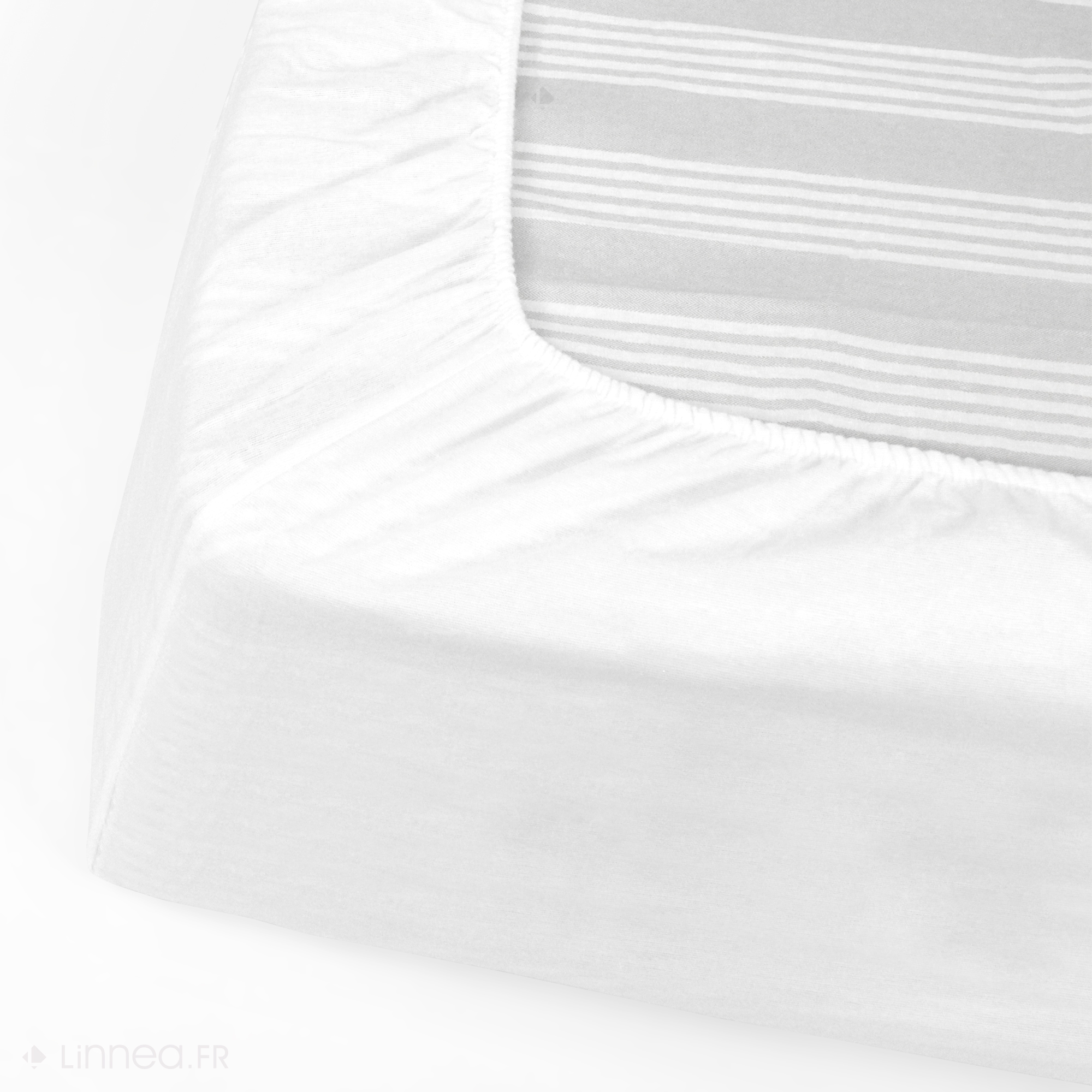 Protège Matelas Imperméable 2x100x220 Cm Lit Articulé Tpr Bonnet 30cm Arnon Molleton Coton Contreco