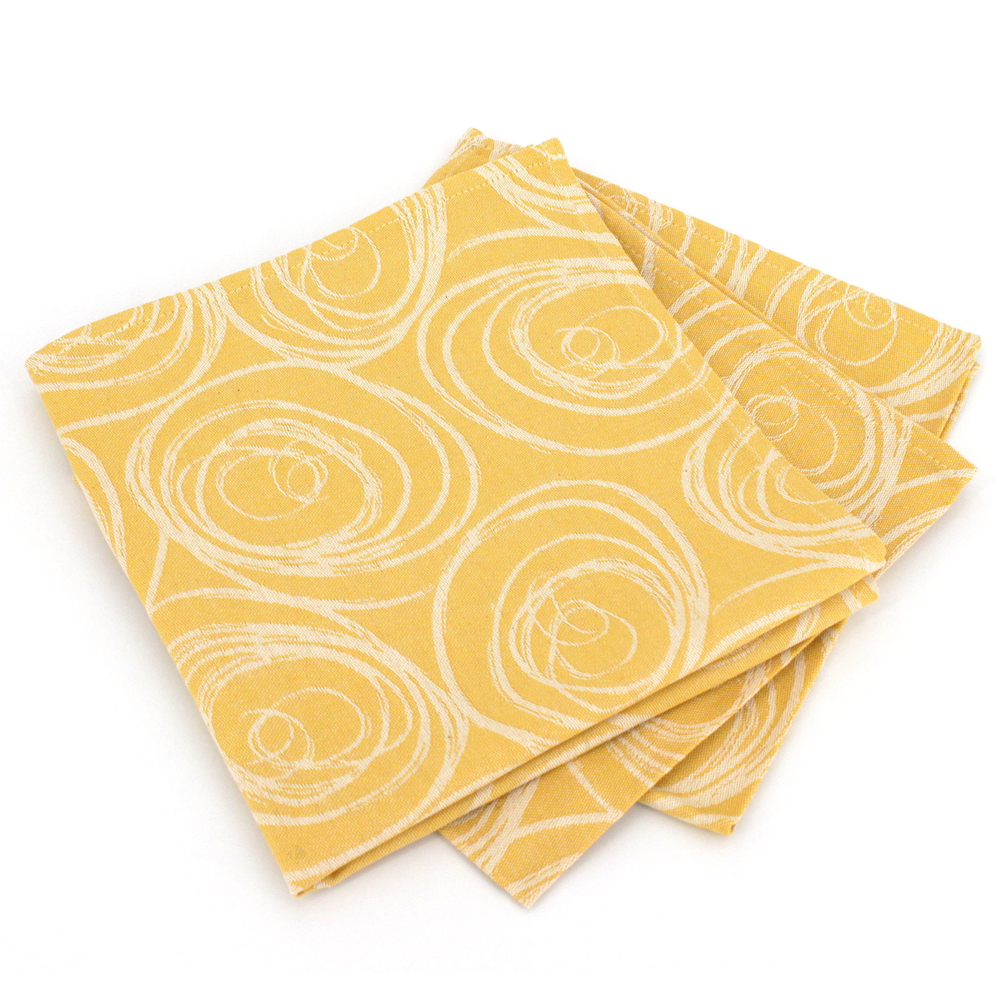 Lot de serviettes de table en tissu motif feuilles de palmier doré 15,7 x  50,8 cm 180 - Cdiscount Maison