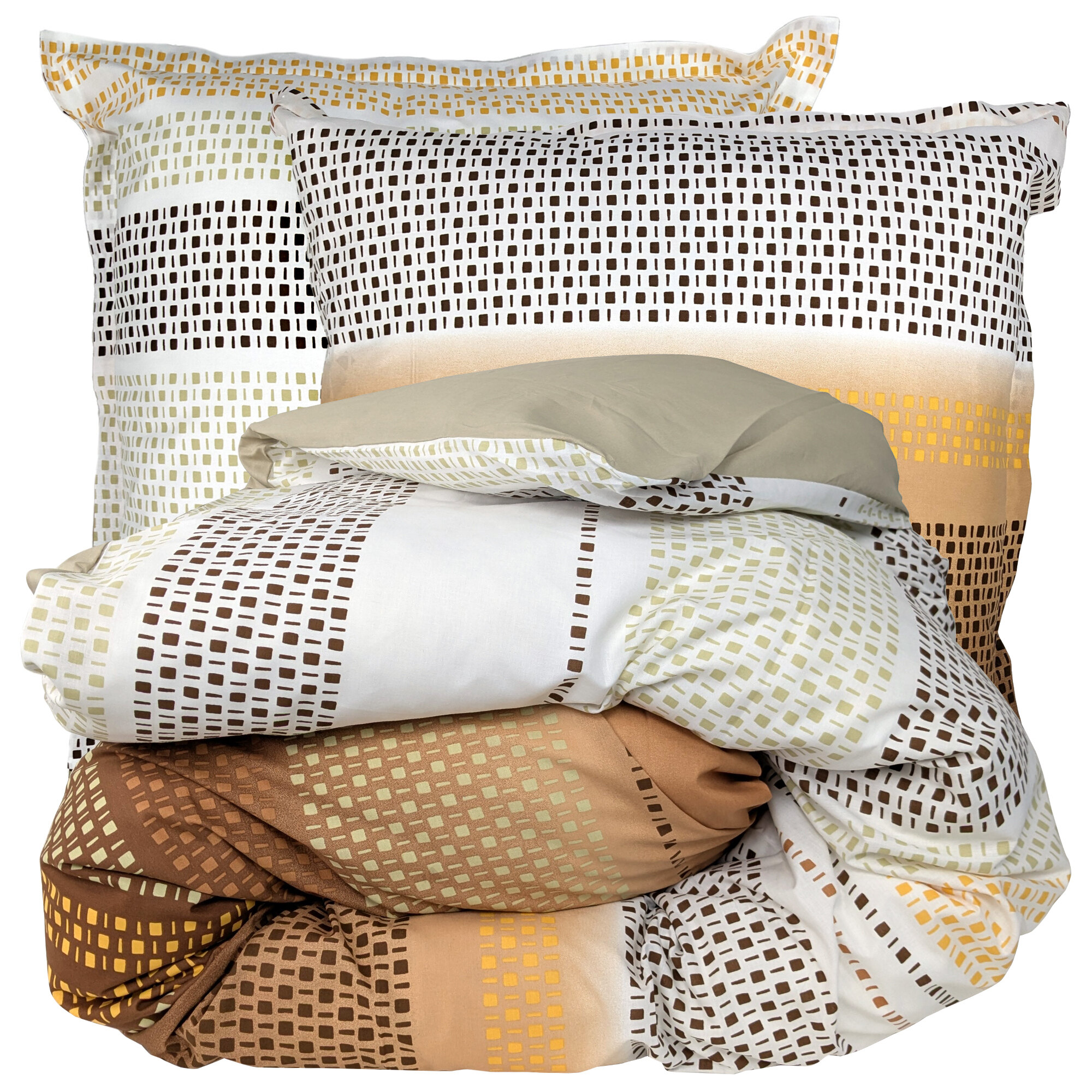 Housse De Couette Percale De Coton 200x200cm GISELLE Rose