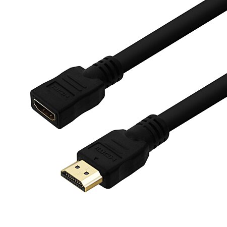 Perfect HD Premium Rallonge de câble HDMI fiche mâle - femelle compatible  Ethernet 1,5 m : : High-Tech