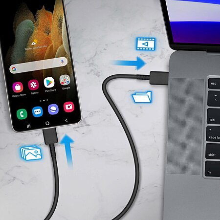 Câble USB-A vers USB-C - Noir - Cultura -2 m - Chargeurs USB - Chargeurs -  Connectiques Smartphone - Matériel Informatique High Tech