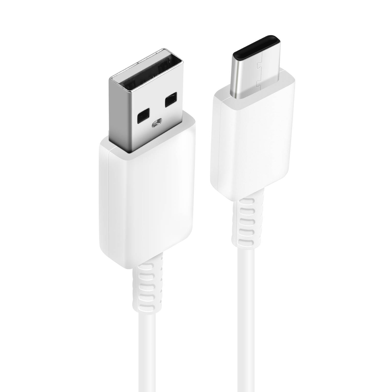 Câble USB-C Vers USB-C Avizar 1m Blanc - Charge Rapide Et Transfert De Données - Neuf