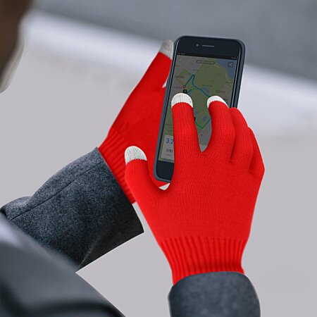 Avizar Gants Tactiles Universelle Fluidité Tactile Conservée Extensible  Unisexe Rouge - Accessoires divers smartphone - LDLC