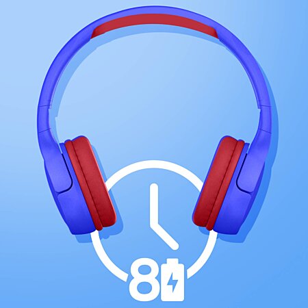 Casque Bluetooth 5.1 pour Enfant Autonomie 8h Pliable Akashi Bleu