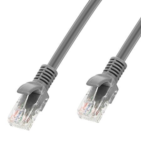 Câble Ethernet 15m, RJ45 Catégorie 6 Transfert 10Gbps - 250MHz, LinQ - Gris  - Français