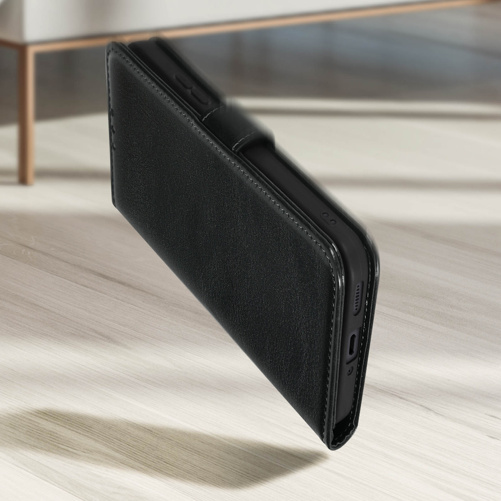 Coque à Clapet (book) Pour Xiaomi Redmi 10 5G / Redmi Note 11E - Noir - Neuf