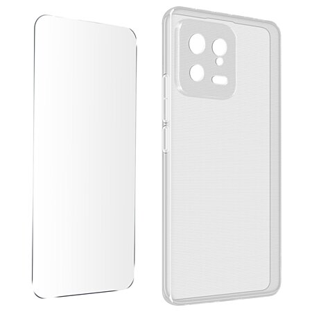Coque Silicone Transparente + Vitre Protection Ecran Pour Xiaomi