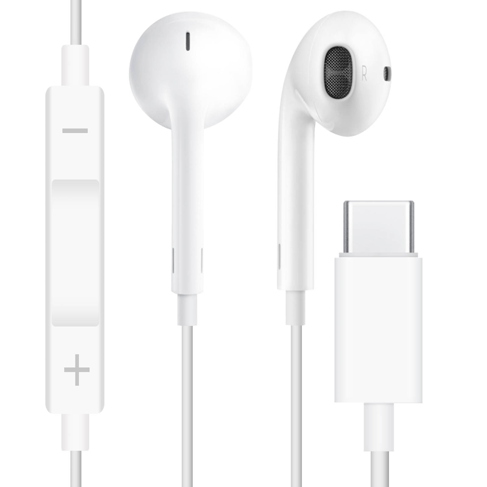 Écouteurs EarPods USB C Kit Mains Libres Câble Anti-sueur Original