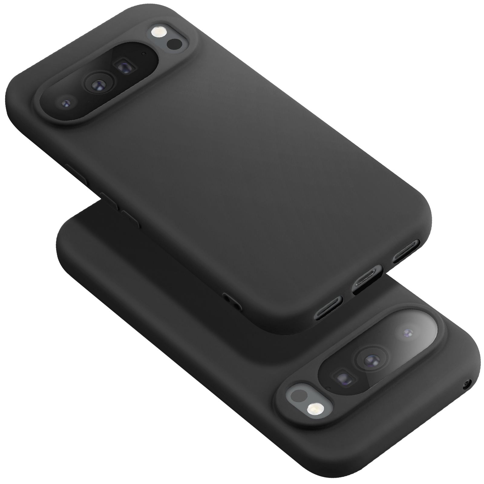 Coque Avizar En Silicone Souple Pour Google Pixel 10 Pro - Noir Soft-touch