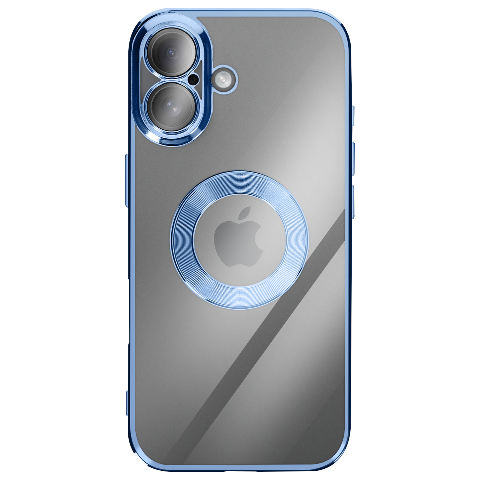 Coque MagSafe iPhone 16 Plus Silicone Chromé - Or - Français