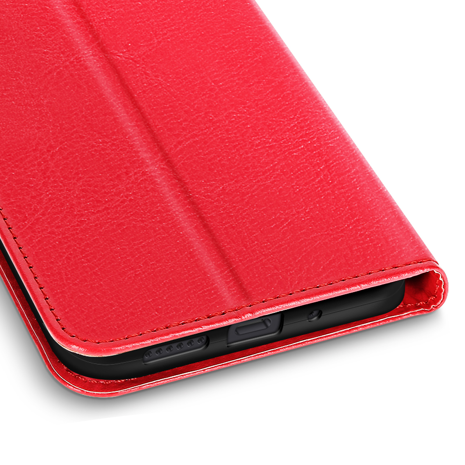 Housse Portefeuille Pour Xiaomi Redmi 15 4G/5G - Cuir PU, Fermeture Magnétique, 3 Emplacements Cartes, Fonction Support - Couleur Fuchsia