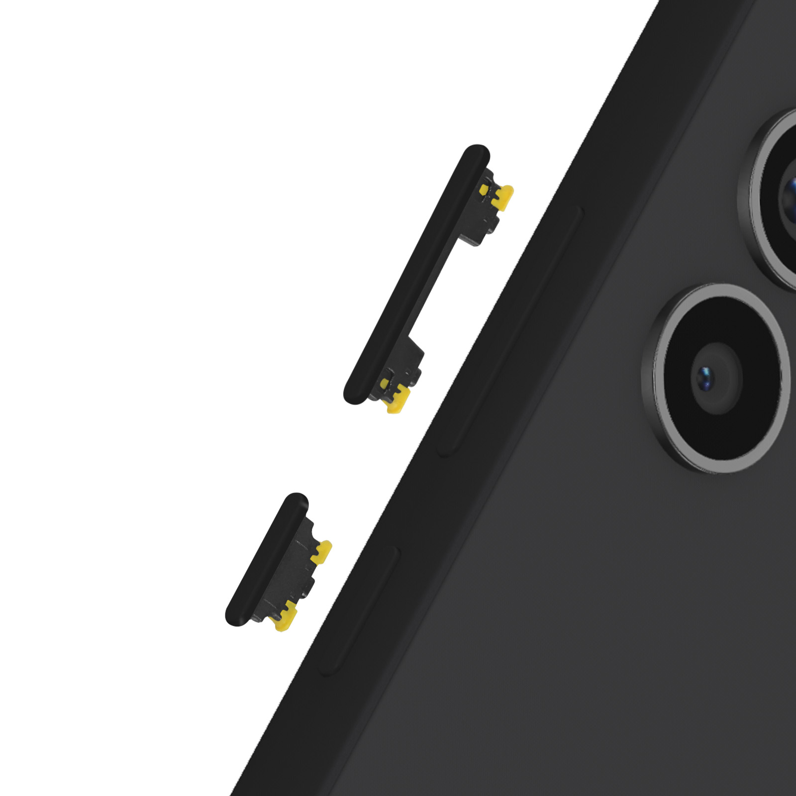 Bouton On/Off et Volume compatible Samsung Galaxy A54 et A34 - Noir