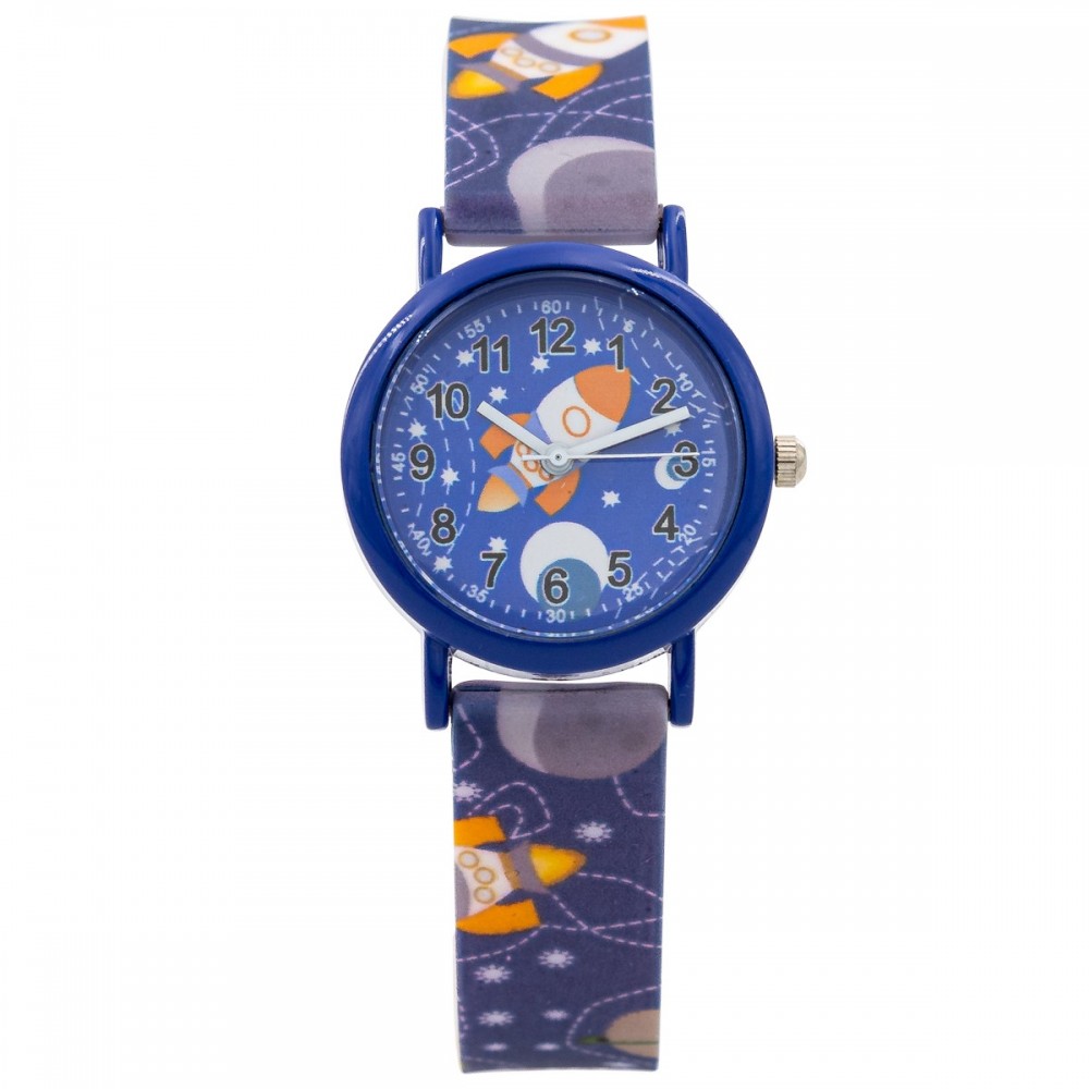 Montre enfant - Chronomètre - Etanche - Blauw - Coffret cadeau