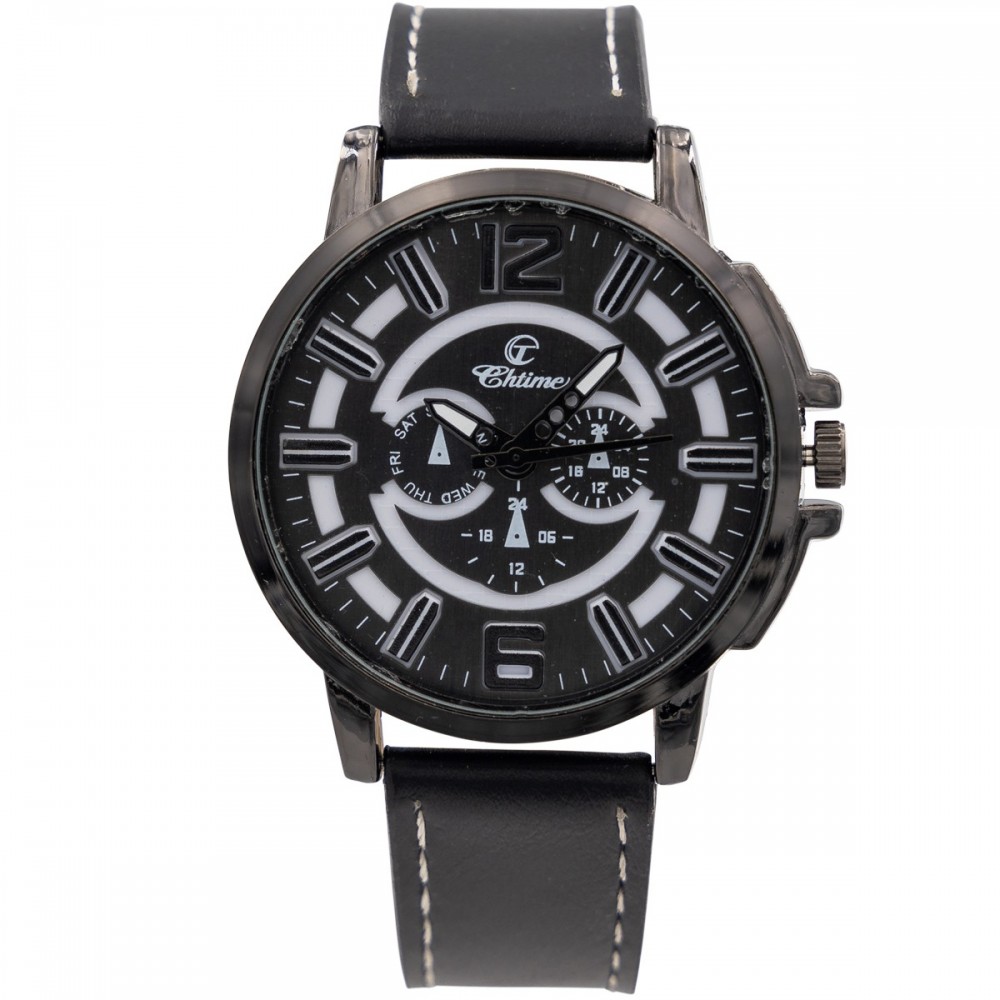 Montre Vintage Pour Homme XTIME - Boîtier Doré 34 Mm, Cadran Crème, Mouvement Quartz - Occasion Avec Petit Défaut