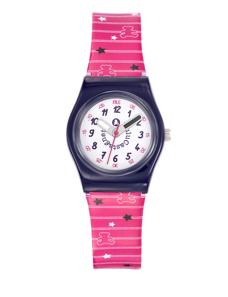 Montre Lulu Castagnette en Plastique Fille Rose au meilleur prix