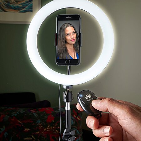 Selfie Sur Pied Avec Anneau Lumineux Et Support Téléphone Rl10 Wi Light au  meilleur prix