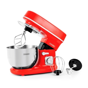 Robot De Cuisine Multifonction SUPERLEX 1300W - Bol Inox 5L, 8 Vitesses, Crochet Pâte, Batteur, Fouet - Pâtisserie