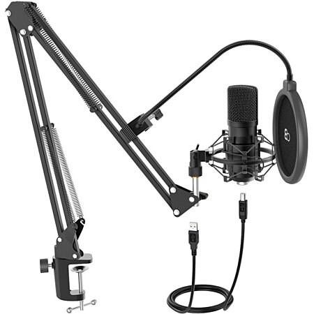 Kit Microphone à Condensateur Et Bras De Suspension Mic500 au