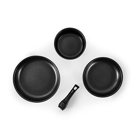 Poignée noire amovible poignee flex blk compatible kitchencook