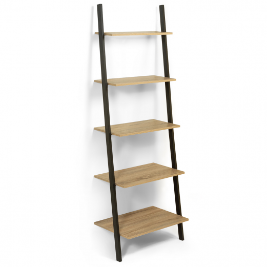 Étagère Porte Plantes 5 Niveaux Detroit – Style Industriel Métal & Bois 106 Cm