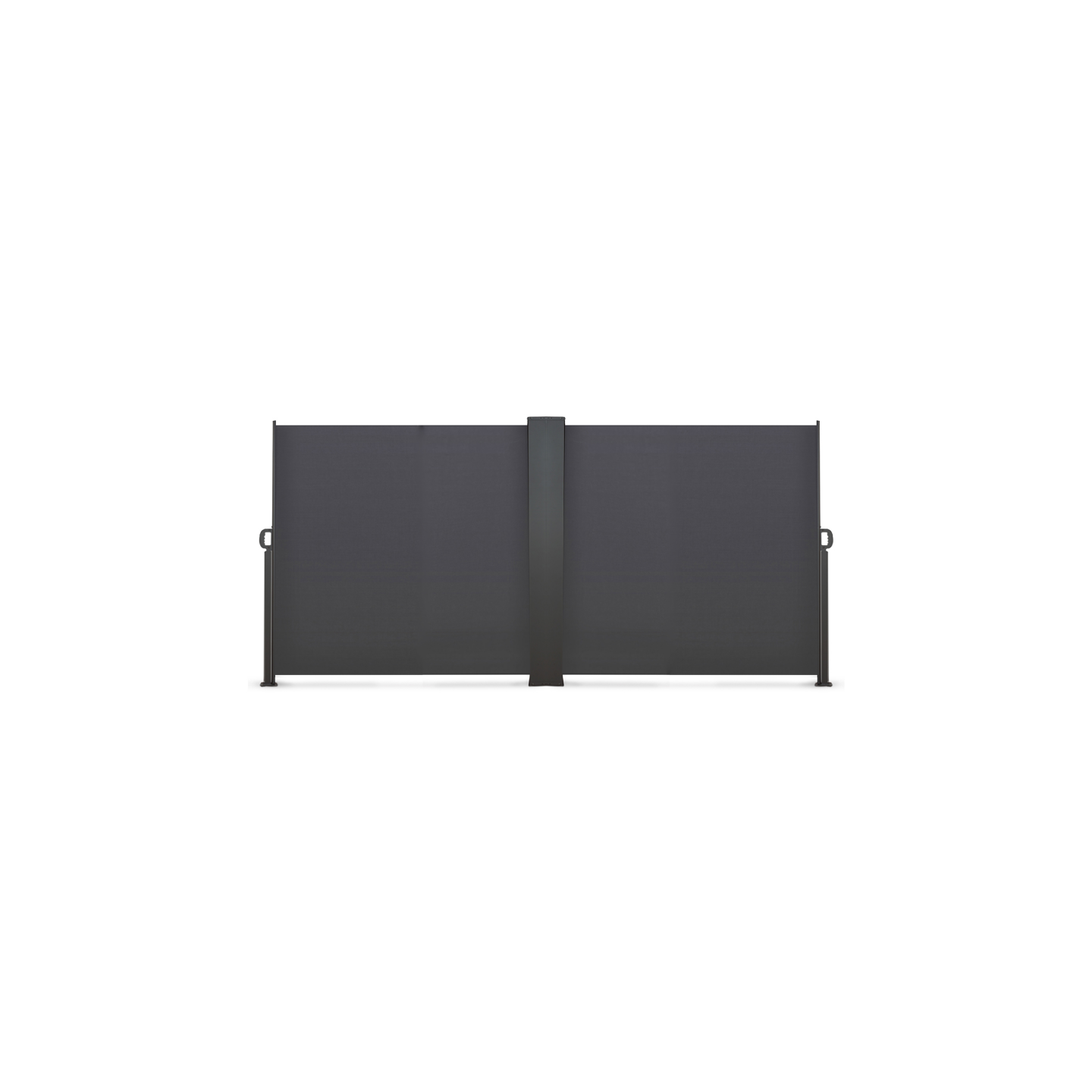 Paravent Rétractable VOUNOT 1,8x3m - Marron, Avec Housse, Fixation Murale - Neuf