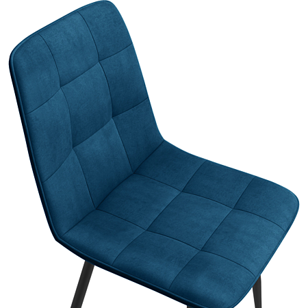 Lot de 6 chaises MILA en velours beige et pieds effet bois pour salle à Lot de 6 chaises MILA en velours beige et pieds effet bois pour salle à