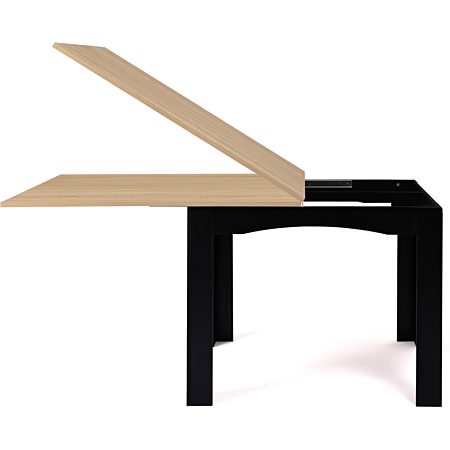 IDMarket - Table à Manger Rectangle ROZY 4 Personnes Blanche et Noire IDMarket - Table à Manger Rectangle ROZY 4 Personnes Blanche et Noire