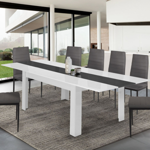 Table à Manger Extensible Avec Rangement - Dimensions 110/130 X 70 X 75 Cm - Style Moderne, Multifonction, Peu Encombrante