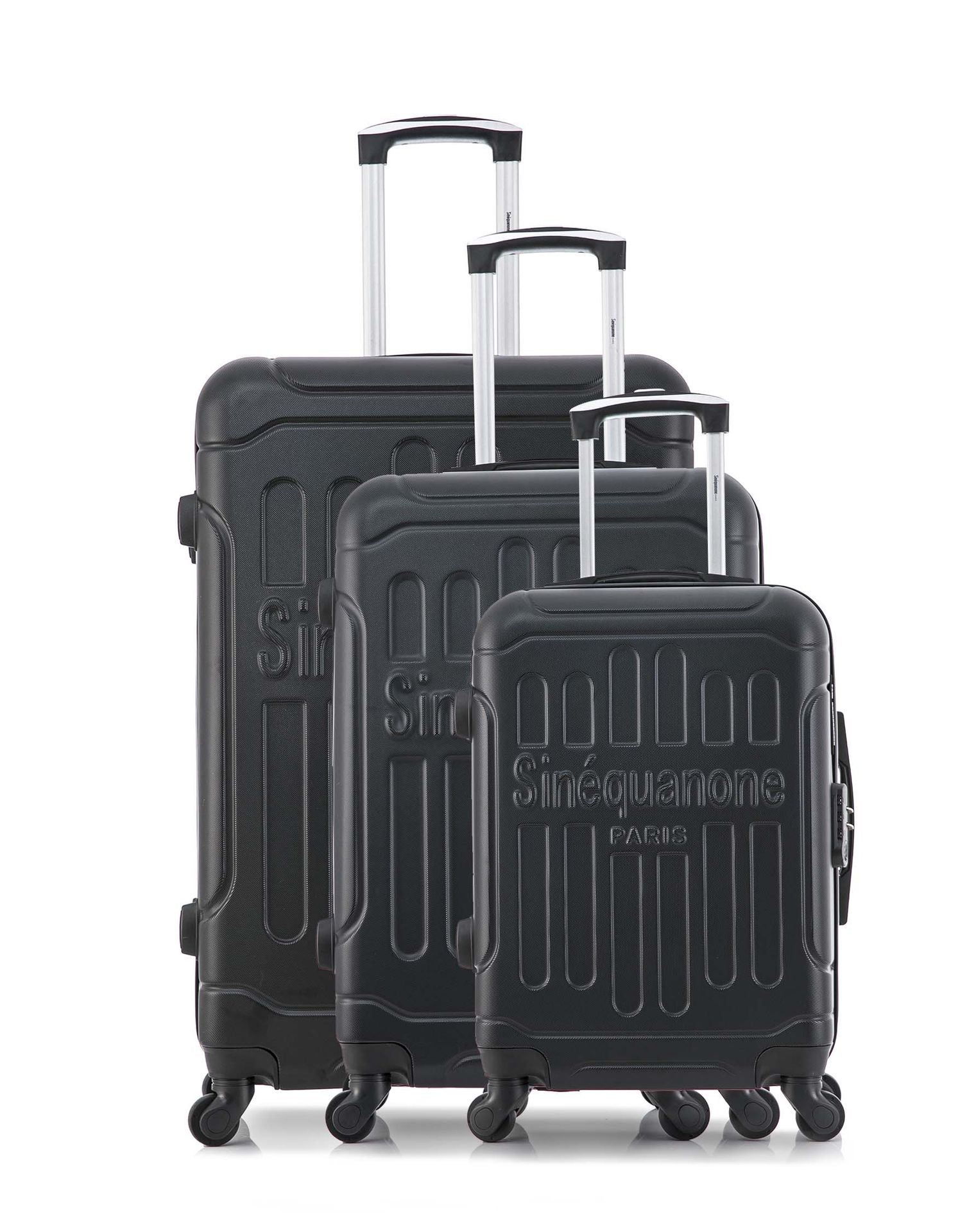 Set De 3 Valises CDG – Cabine, Medium Et Large En Polycarbonate Résistant