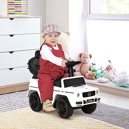 HOMCOM Porteur enfant voiture enfant 1-3 ans coffre klaxon 70L x