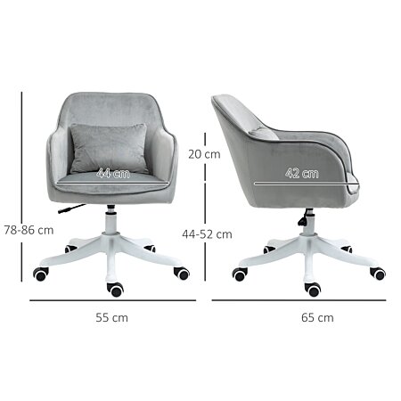Chaise de bureau velours fauteuil bureau massant coussin lombaire intégré  hauteur réglable pivotante 360° vert menthe au meilleur prix